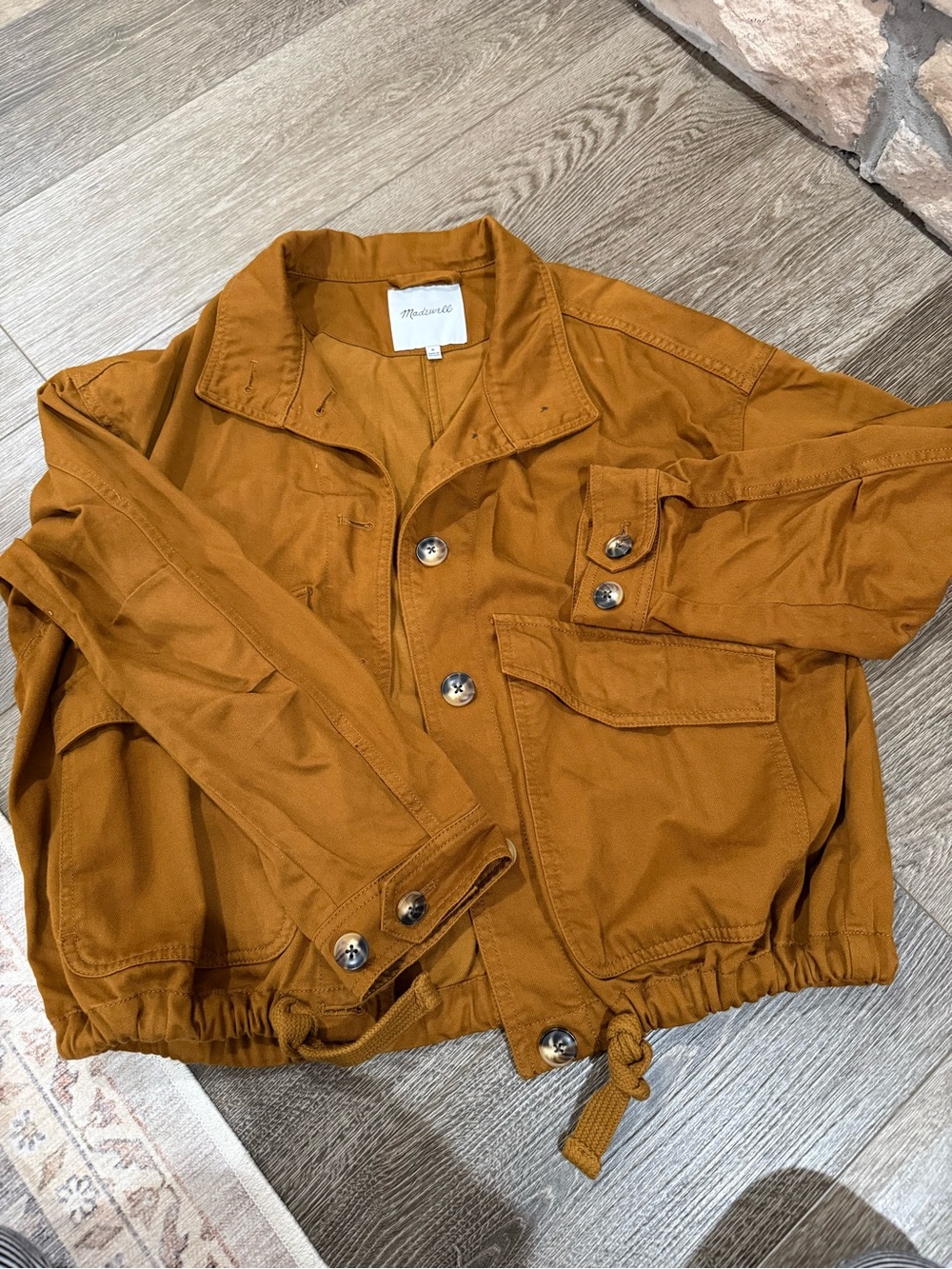 Madewell Rust Brown Casual Shirt Jacket